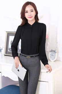 女士修身職業(yè)長(zhǎng)袖襯衫定做 女士修身職業(yè)長(zhǎng)袖襯衫定做