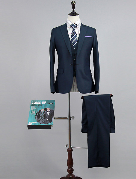 藏藍色西服定制