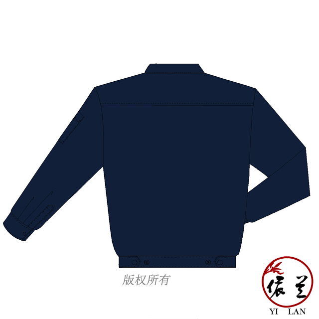 男女同款夏季長(zhǎng)袖工作服定制